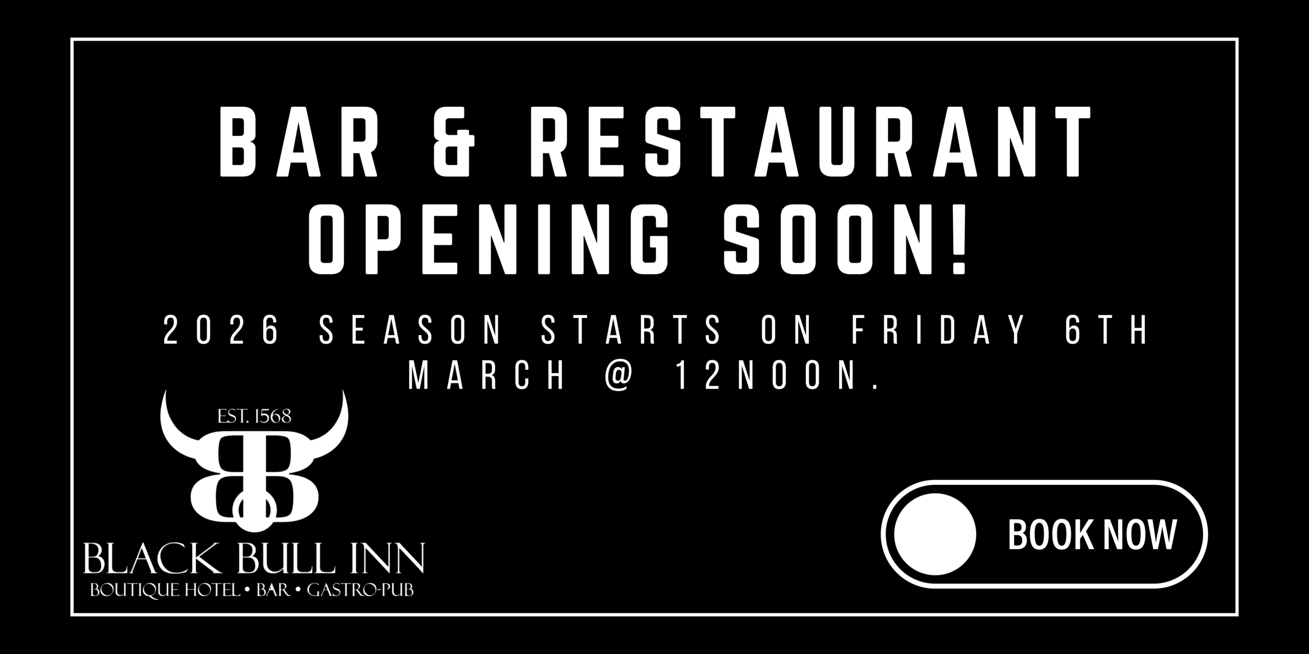 Black and White Classic Coming Soon Banner